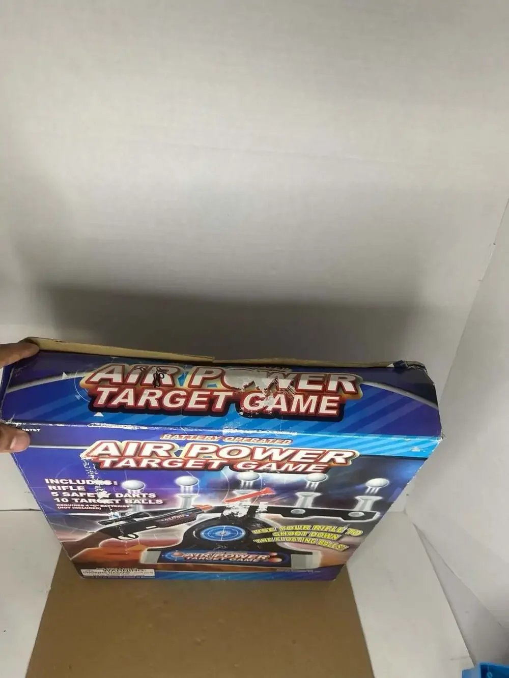 NIB Vintage Air Power Target Game Floating Ball Shooting Toy with Rifle